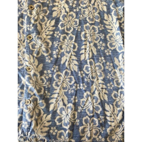 Ocean Pacific OP Longriders Hawaiian Mens XL Button Short Sleeve Shirt Floral - Picture 5 of 8